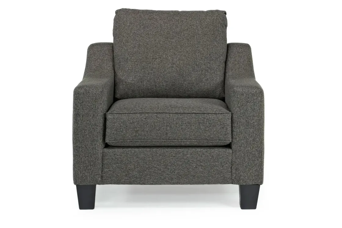 Mor Furniture Lucy Chair In Splash Charcoal