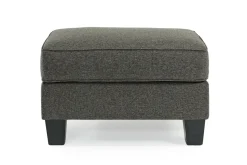 Mor Furniture Lucy Ottoman In Splash Linen