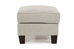 Mor Furniture Lucy Ottoman In Splash Linen