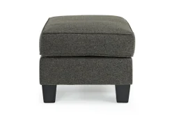 Mor Furniture Lucy Ottoman In Splash Linen