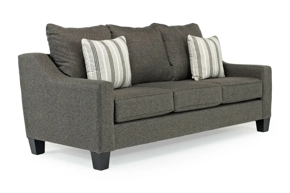 Mor Furniture Lucy Queen Sleeper Sofa In Splash Charcoal