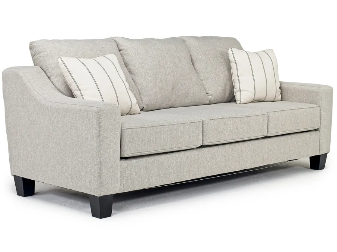 Mor Furniture Lucy Queen Sleeper Sofa In Splash Charcoal