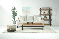 Mor Furniture Lucy Queen Sleeper Sofa In Splash Charcoal