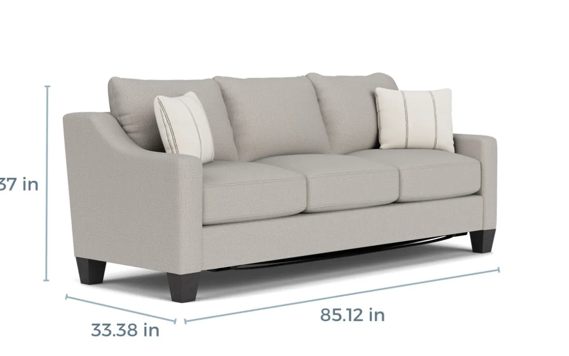 Mor Furniture Lucy Queen Sleeper Sofa In Splash Charcoal