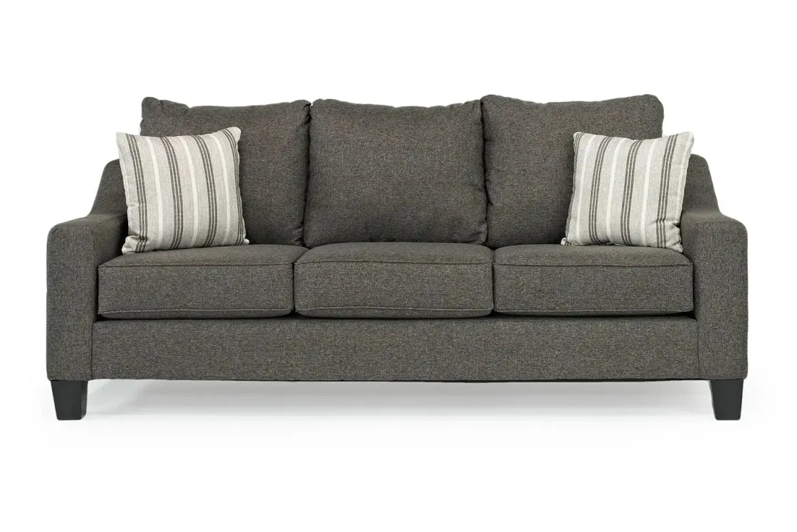 Mor Furniture Lucy Queen Sleeper Sofa In Splash Charcoal