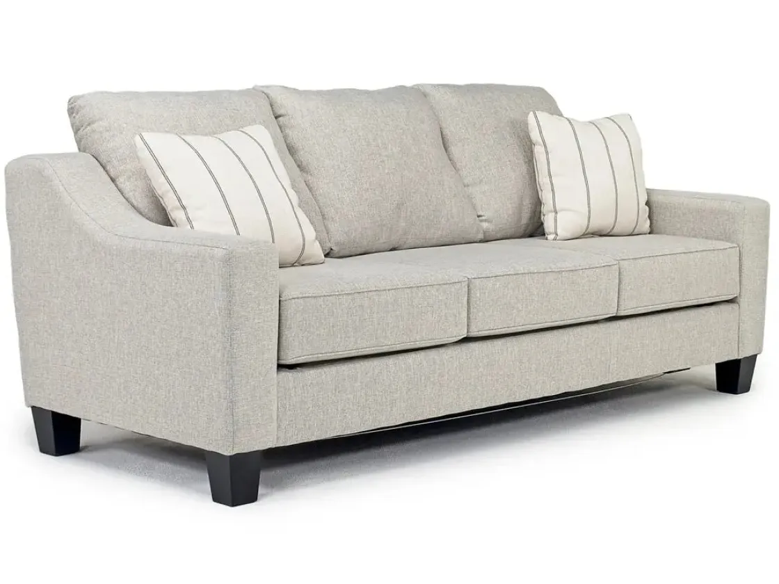 Mor Furniture Lucy Queen Sleeper Sofa W/ Mattress In Splash Charcoal