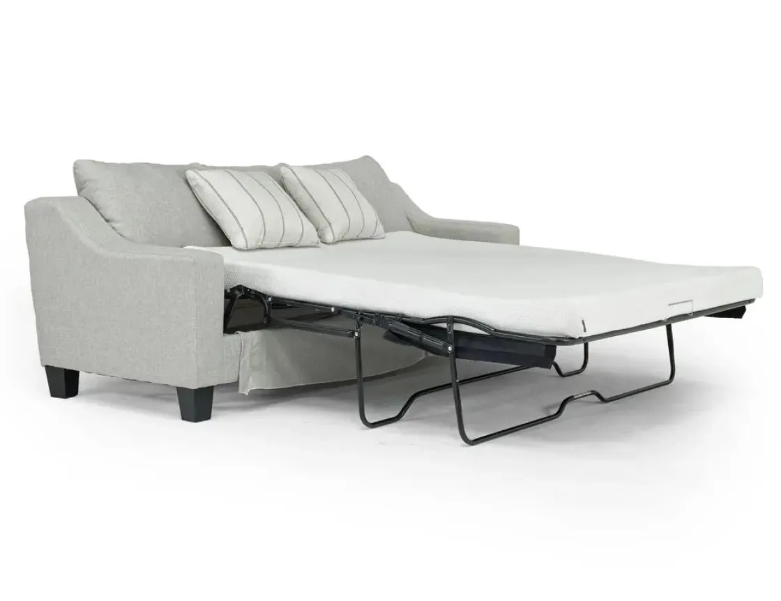 Mor Furniture Lucy Queen Sleeper Sofa W/ Mattress In Splash Charcoal