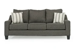 Mor Furniture Lucy Queen Sleeper Sofa W/ Mattress In Splash Charcoal