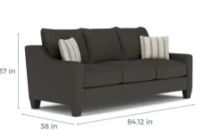 Mor Furniture Lucy Sofa & Loveseat In Splash Linen