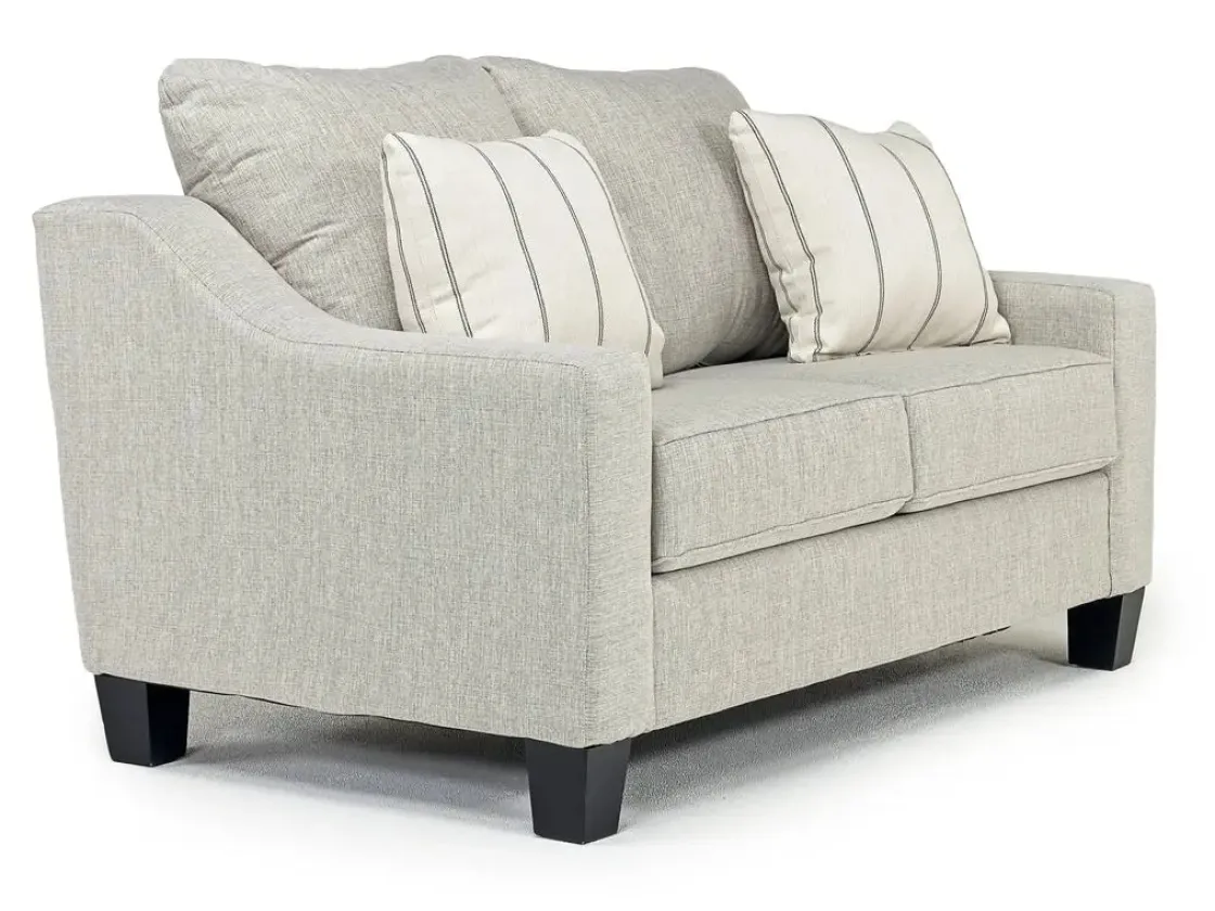 Mor Furniture Lucy Sofa & Loveseat In Splash Linen