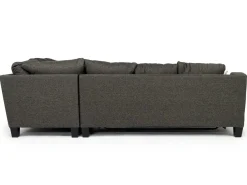 Mor Furniture Lucy Tux Queen Sleeper Sectional W/ Mattress In Splash Charcoal, Left Facing
