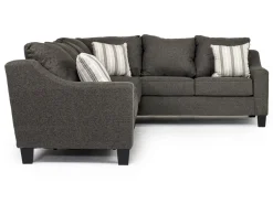 Mor Furniture Lucy Tux Queen Sleeper Sectional In Splash Linen, Right Facing