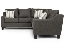 Mor Furniture Lucy Tux Queen Sleeper Sectional In Splash Linen, Right Facing