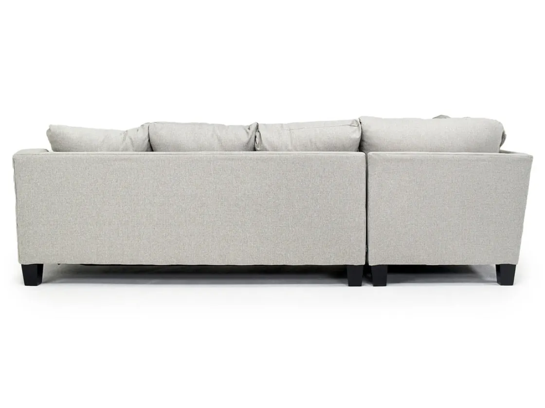 Mor Furniture Lucy Tux Queen Sleeper Sectional In Splash Linen, Right Facing