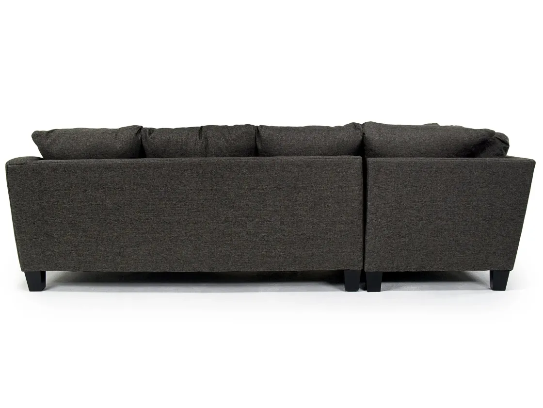 Mor Furniture Lucy Tux Sofa Chaise Sectional In Splash Linen, Right Facing