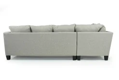 Mor Furniture Lucy Tux Sofa Chaise Sectional In Splash Linen, Right Facing