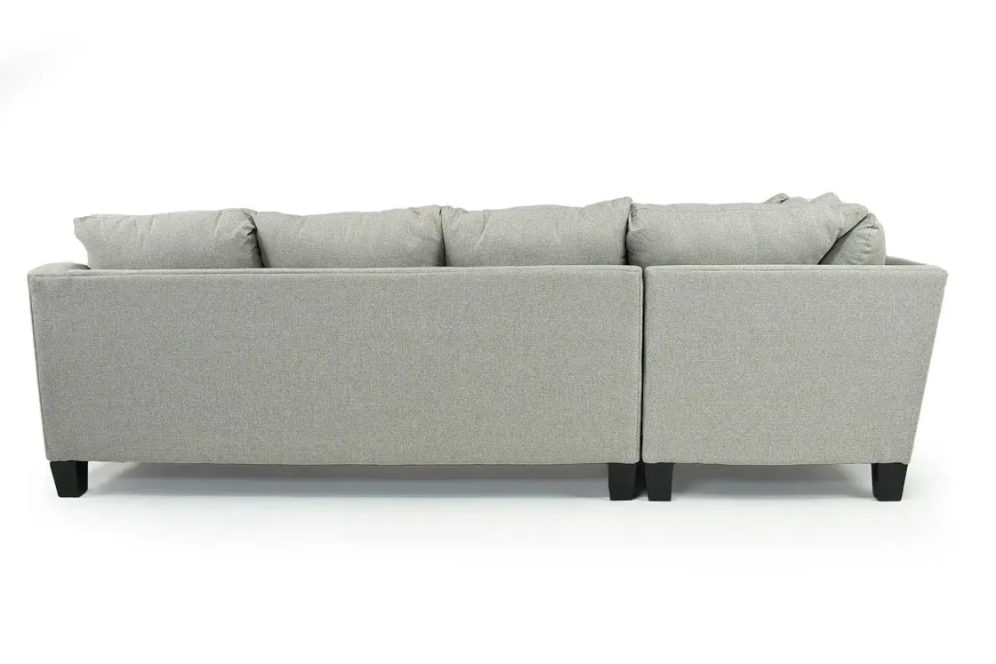 Mor Furniture Lucy Tux Sofa Chaise Sectional In Splash Linen, Right Facing