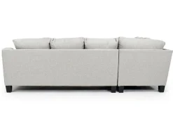 Mor Furniture Lucy Tux Sofa Sectional In Splash Charcoal, Right Facing