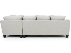 Mor Furniture Lucy Tux Sofa Sectional In Splash Charcoal, Right Facing