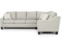 Mor Furniture Lucy Tux Sofa Sectional In Splash Charcoal, Right Facing