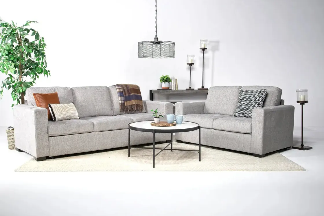Mor Furniture Luigi Queen Sleeper Sofa In Gray