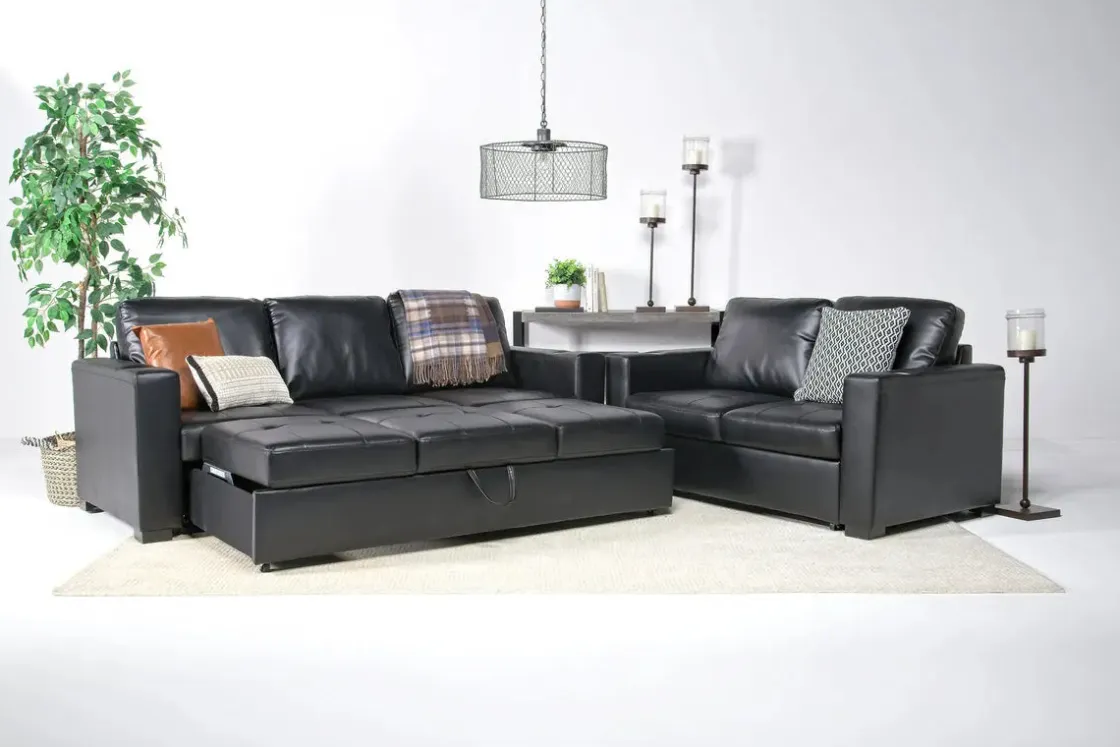 Mor Furniture Luigi Queen Sleeper Sofa In Gray