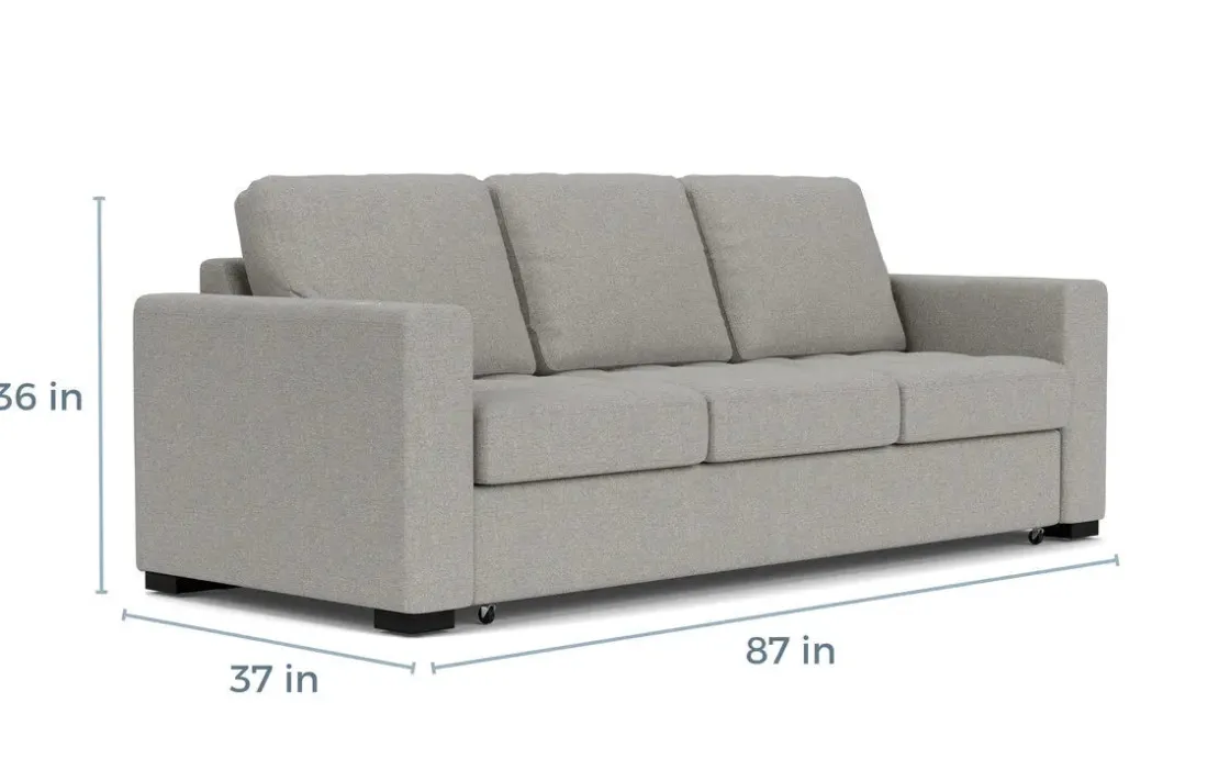 Mor Furniture Luigi Queen Sleeper Sofa In Gray