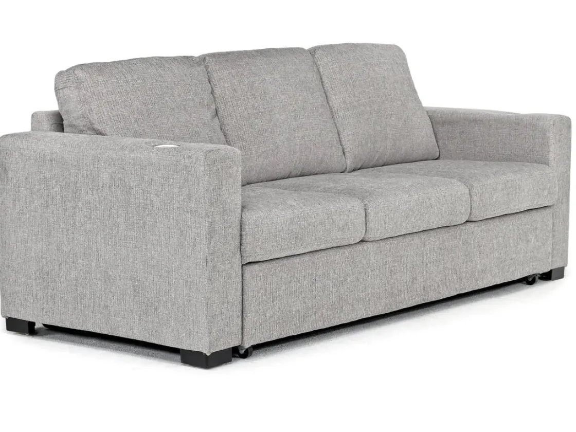 Mor Furniture Luigi Queen Sleeper Sofa In Gray