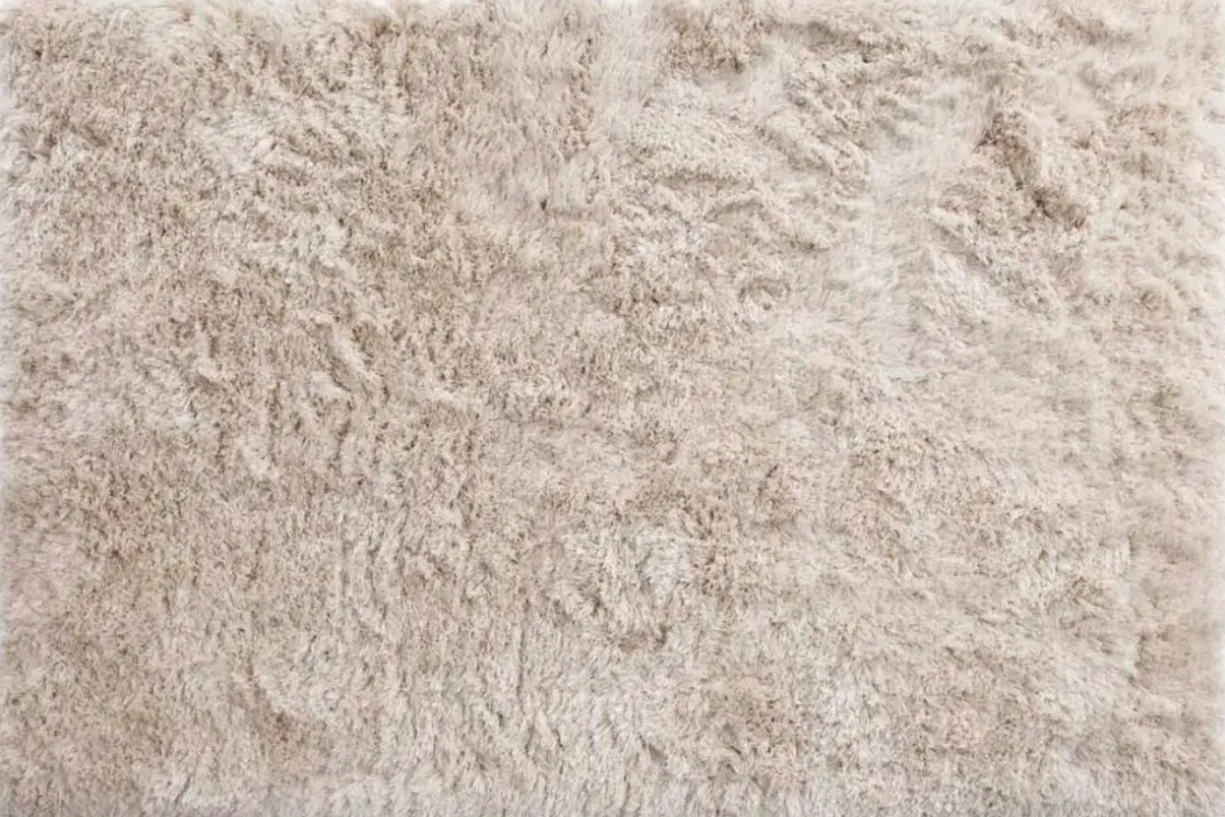 Mor Furniture Luxe Shag Cloud Rug In Ivory, 5’ X 8’