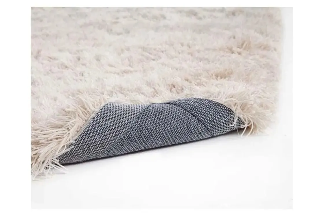 Mor Furniture Luxe Shag Cloud Rug In Ivory, 5’ X 8’