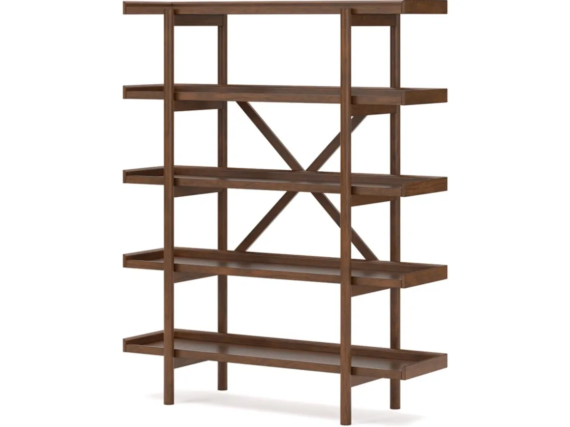 Mor Furniture Lyncott Bookcase In Brown