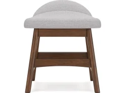 Mor Furniture Lyncott Desk Chair In Brown/Light Gray