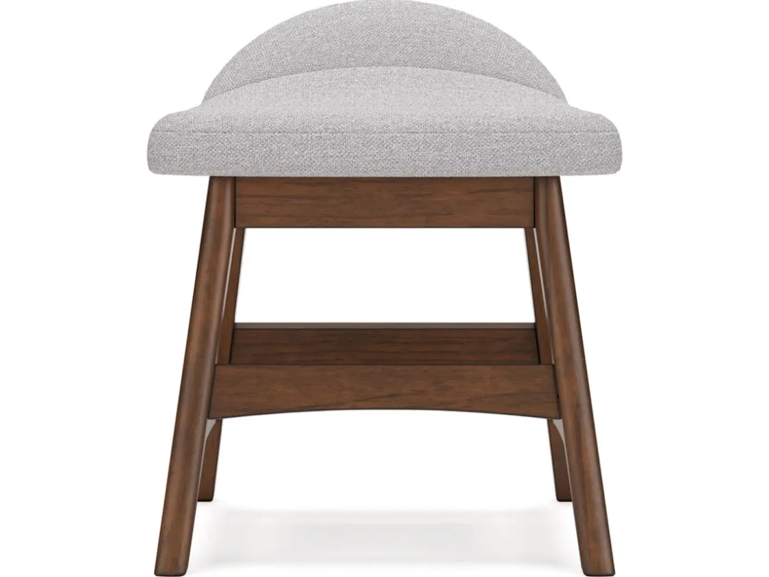 Mor Furniture Lyncott Desk Chair In Brown/Light Gray