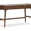 Mor Furniture Lyncott Office Desk In Brown