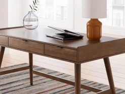 Mor Furniture Lyncott Office Desk In Brown