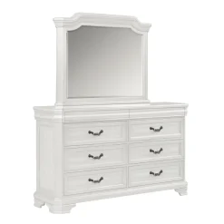 Mor Furniture Lyndhurst Mirror In Vintage White