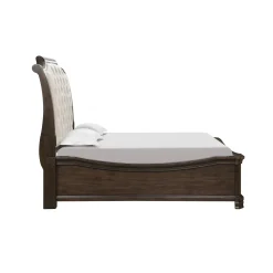 Mor Furniture Lyndhurst Sleigh Bed W/ Storage In Vintage White, Queen