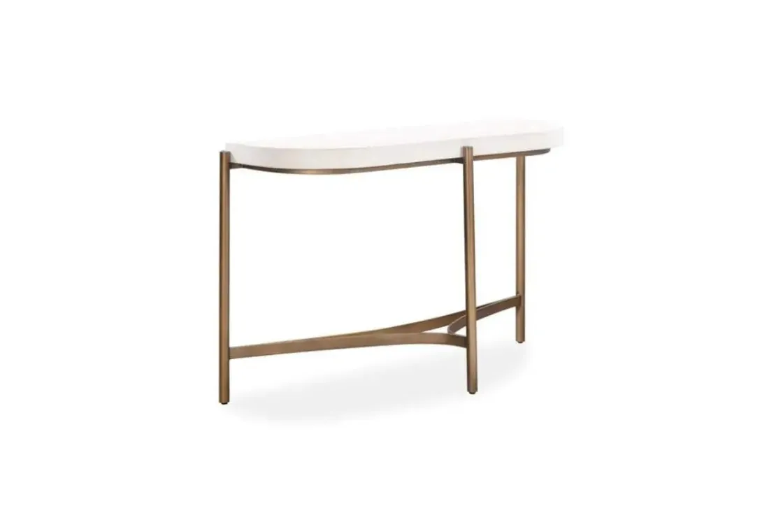 Mor Furniture Lyon Console Table In Ivory
