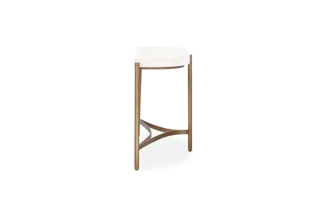 Mor Furniture Lyon Console Table In Ivory