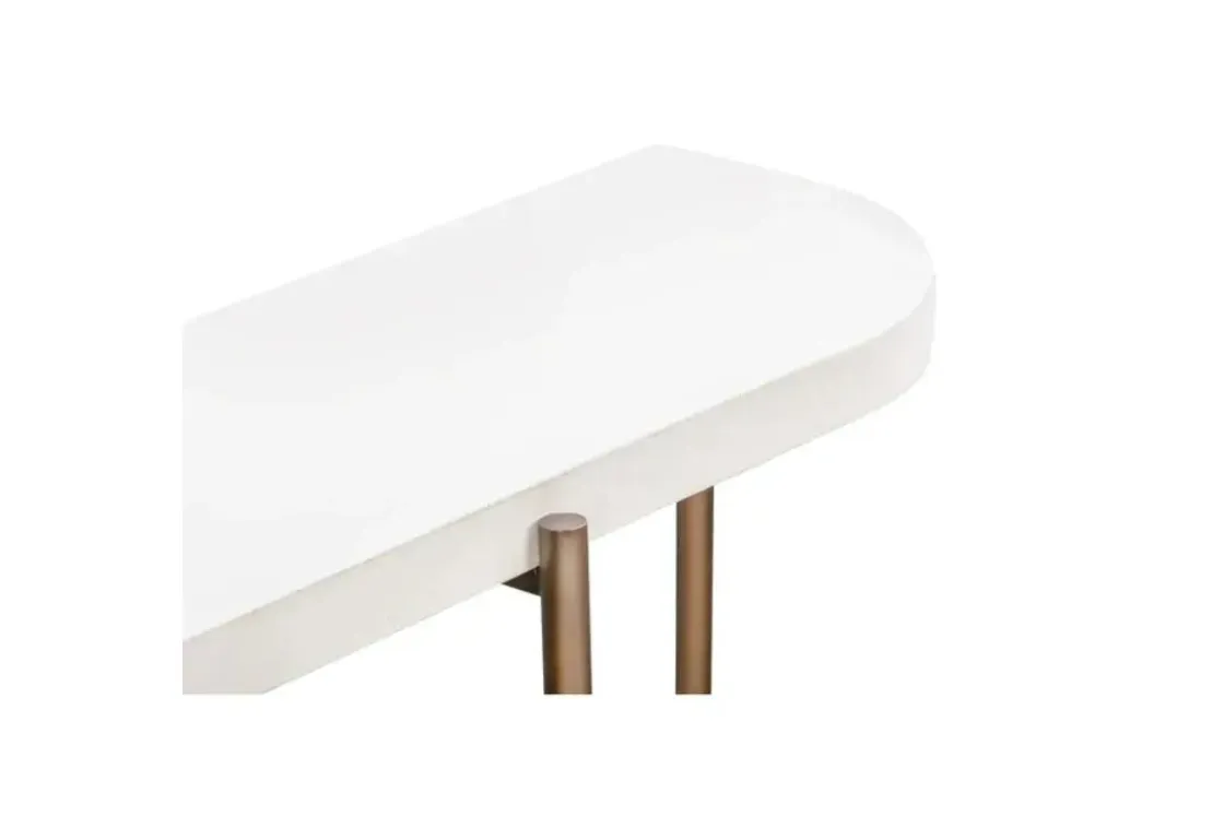 Mor Furniture Lyon Console Table In Ivory