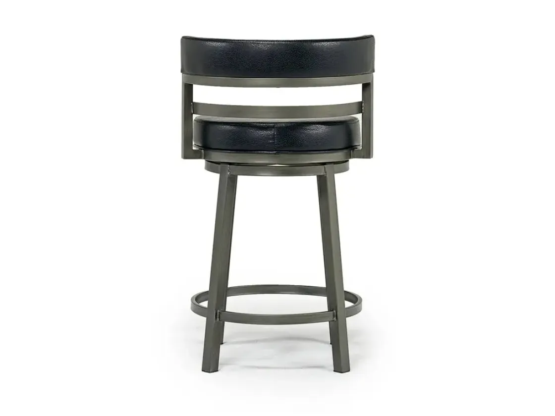Mor Furniture Madrid Counter Height Stool In Auburn & Brown, Swivel