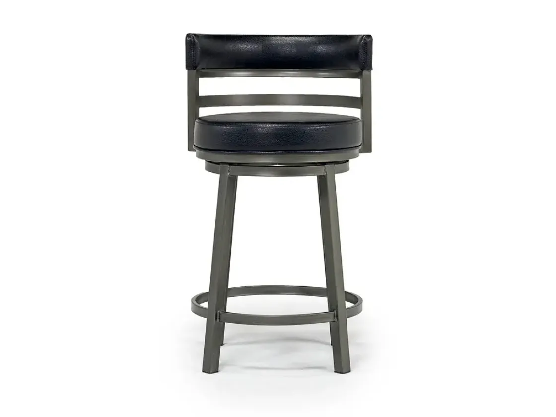 Mor Furniture Madrid Counter Height Stool In Auburn & Brown, Swivel