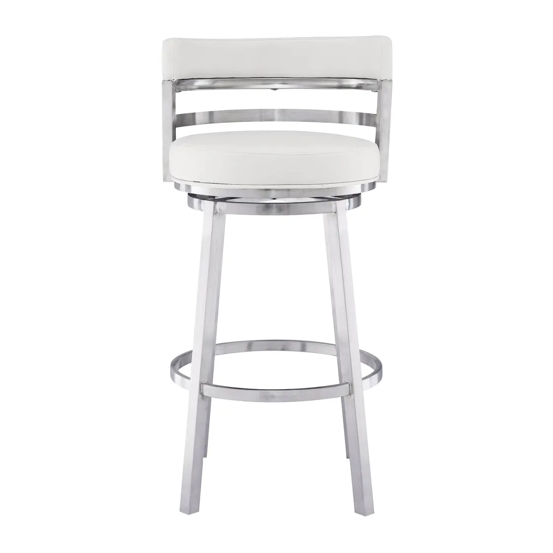 Mor Furniture Madrid Counter Height Stool In Auburn & Brown, Swivel