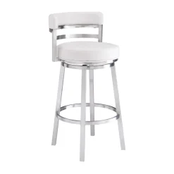 Mor Furniture Madrid Swivel Barstool In Gray