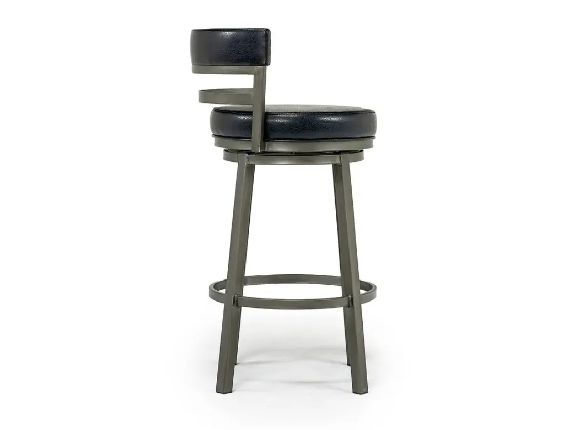 Mor Furniture Madrid Swivel Barstool In Gray
