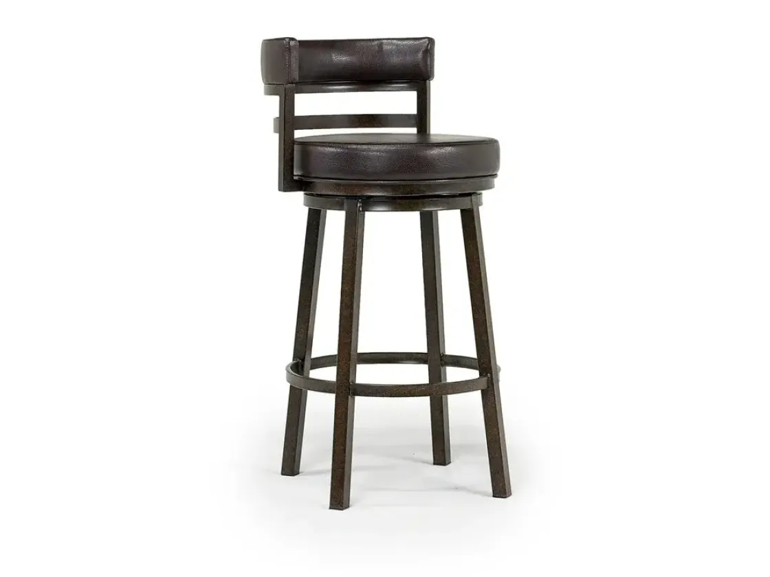 Mor Furniture Madrid Swivel Barstool In Gray