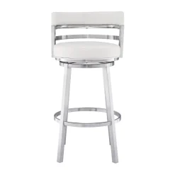 Mor Furniture Madrid Swivel Barstool In Gray