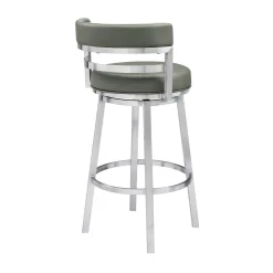 Mor Furniture Madrid Swivel Barstool In Gray