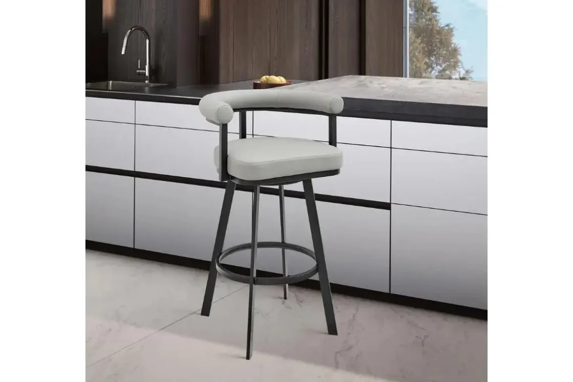 Mor Furniture Magnolia Counter Height Stool In Light Gray