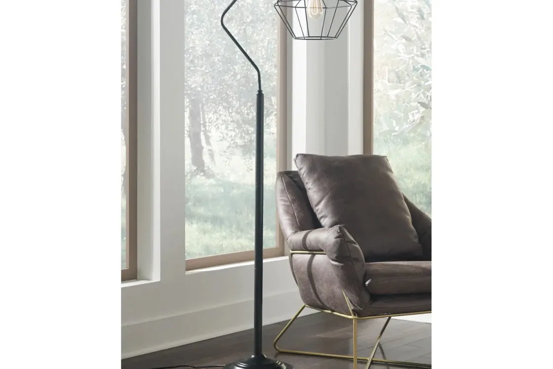 Mor Furniture Makeika Floor Lamp In Black